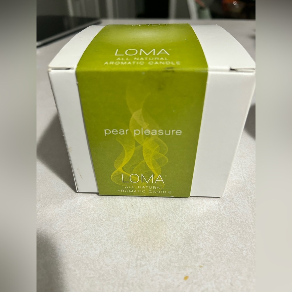 NIB Loma ALL NATURAL PEAR PLEASURE CANDLE‎ NEW NEVER USED